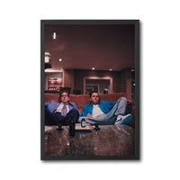 Cinematic Lounge Scene Wall Poster – Relaxed Movie-Style Home Decor Print