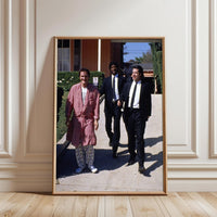 Cinematic Movie Scene Wall Décor Poster of Three Men in Suits