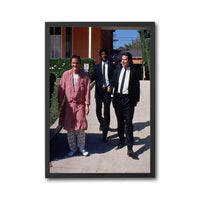 Cinematic Movie Scene Wall Décor Poster of Three Men in Suits