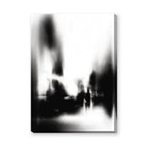 Cityscape Abstract Wall Art – Blurred Black and White Street Scene