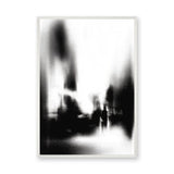 Cityscape Abstract Wall Art – Blurred Black and White Street Scene