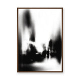 Cityscape Abstract Wall Art – Blurred Black and White Street Scene