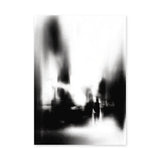 Cityscape Abstract Wall Art – Blurred Black and White Street Scene