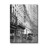Cityscape Photography Vintage Wall Art – Black and White Robins Street Scene