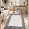Clean Modern Area Rug in a office