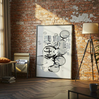Clear Supply Simple Wall Poster – Expressive Bubble Home Art, Contemporary Quote Decor
