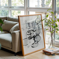 Clear Supply Simple Wall Poster – Expressive Bubble Home Art, Contemporary Quote Decor