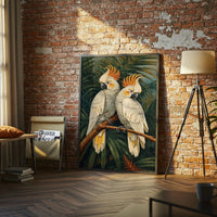 Cockatoo Tropical Bird Wall Décor Poster, Aesthetic Parrot Print for Home Décor