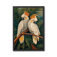 Cockatoo Tropical Bird Wall Décor Poster, Aesthetic Parrot Print for Home Décor