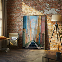 Colorful Cityscape Aesthetic Home Art Wall Poster Print