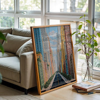 Colorful Cityscape Aesthetic Home Art Wall Poster Print