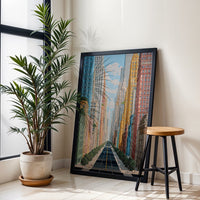 Colorful Cityscape Aesthetic Home Art Wall Poster Print