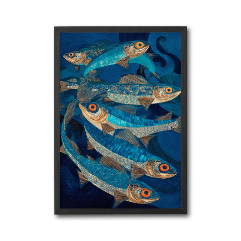 Colorful Fish Illustration Wall Décor Poster – Aesthetic Ocean-Inspired Print