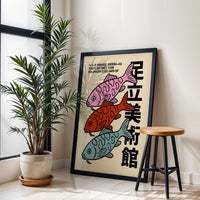 Colorful Fish Pop Art Wall Print – Expressive Fish Artwork, Eclectic Framed Wall Art for Gallery Wall Set