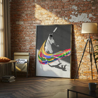 Colorful Tennis Player Pop Art Print | Non-Figurative Sports Wall Print