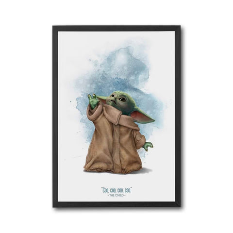 “Coo, Coo, Coo” The Child Aesthetic Star Wars Wall Print Décor Poster Print