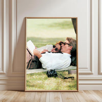 Couple Relaxing Under Tree Aesthetic Home Art Print