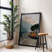 Cruise the Amalfi Coast in Enduring Style Décor Poster, Aesthetic Amalfi Coast Quote Wall Print