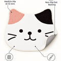 Cute Animal Round Kids Rug – White – features