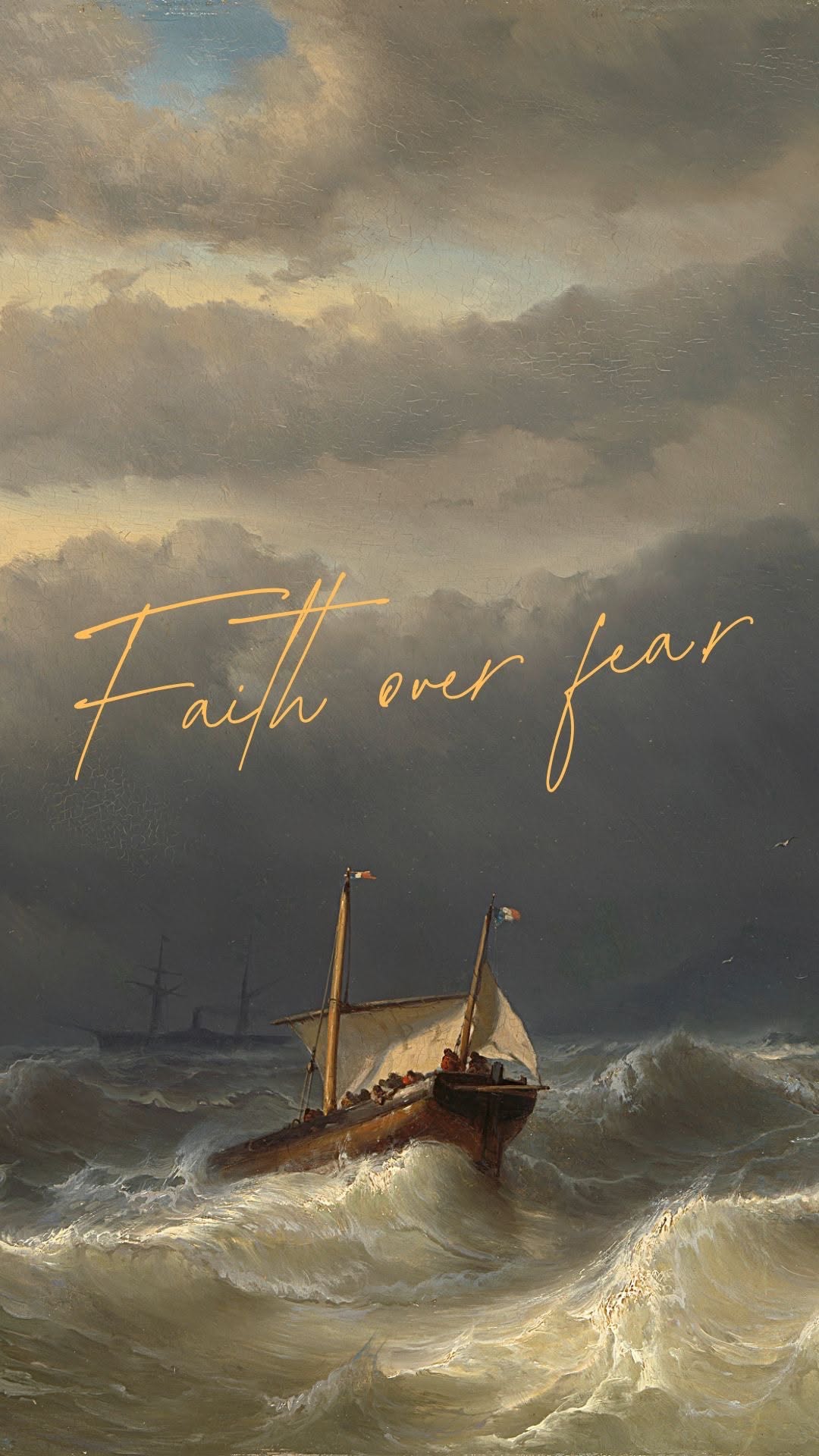 Faith Over Fear Quote Home Art Décor Poster – Inspirational Aesthetic Print for Home Decor
