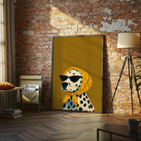 Dalmatian with Sunglasses Pop Art Print | Contemporary Dog Wall Print