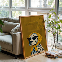 Dalmatian with Sunglasses Pop Art Print | Contemporary Dog Wall Print
