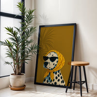 Dalmatian with Sunglasses Pop Art Print | Contemporary Dog Wall Print