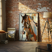 Daria Non-Figurative Horse Painting Home Art Print