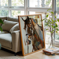 Daria Non-Figurative Horse Painting Home Art Print