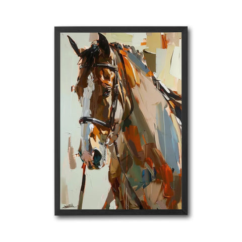 Daria Non-Figurative Horse Painting Home Art Print