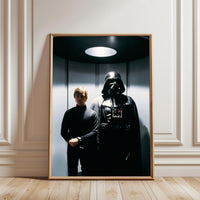 Darth Vader and Luke Skywalker Cinematic Star Wars Décor Poster Home Wall Poster