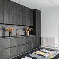 Decorative Modern Kids Area Rug in a kitchen