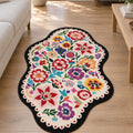 Digital Print Modern Area Rug – Multicolor 2 in a living room