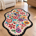 Digital Print Modern Area Rug – Multicolor 2 in a living room
