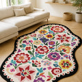 Digital Print Modern Area Rug – Multicolor 2 in a living room
