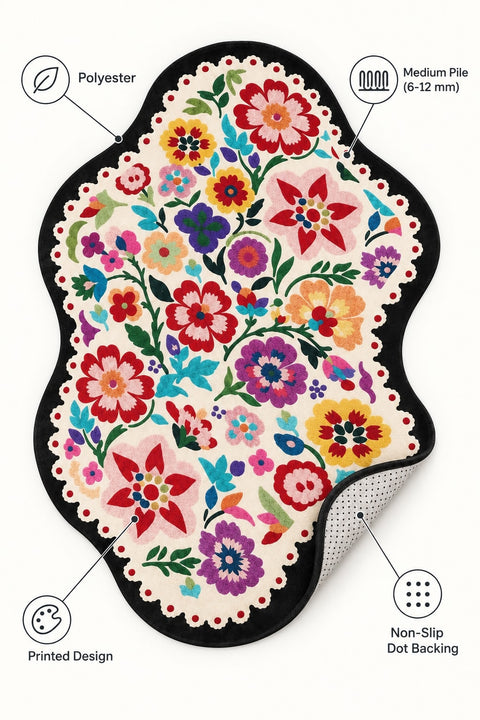 Digital Print Modern Area Rug – Multicolor 2 – features