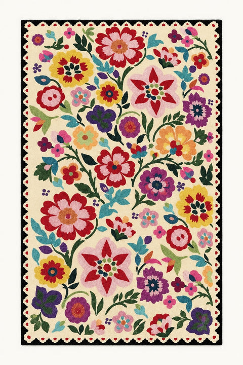 Digital Print Modern Area Rug – Purple