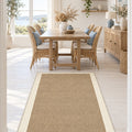 Digital Print Modern Kitchen Rug – Beige in a dining room