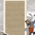 Digital Print Modern Kitchen Rug – Beige in a living room