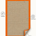 Digital Print Modern Kitchen Rug – Orange – features