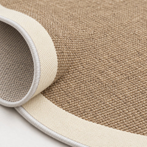 Digital Print Modern Oval Kitchen Rug – Beige – texture close-up
