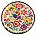 Digital Print Modern Round Rug – Multicolor