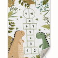 Dinosaur Hopscotch Kids Area Rug – features