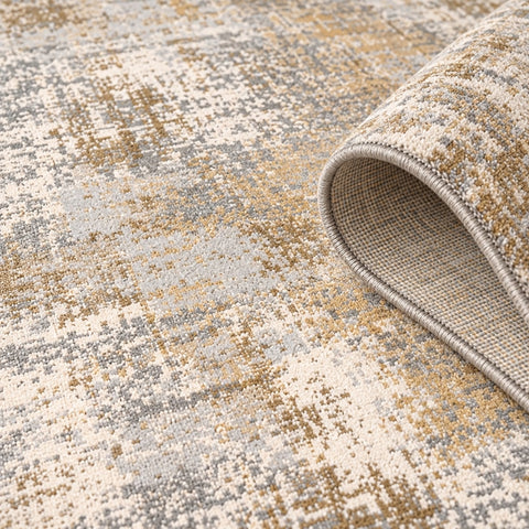 Distressed Classic Runner Rug – Beige – texture close-up