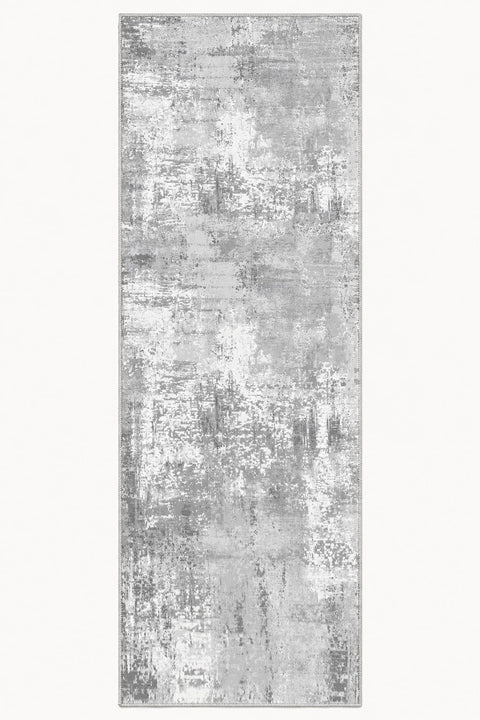 Distressed Classic Runner Rug – Gray