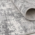 Distressed Classic Runner Rug – Gray – texture close-up