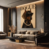 Dogue Stylish Doberman Typography Wall Art – Fashion Dog Print