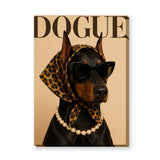 Dogue Stylish Doberman Typography Wall Art – Fashion Dog Print