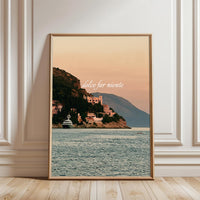Dolce Far Niente Italian Coastline Aesthetic Wall Print Wall Poster Print