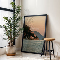Dolce Far Niente Italian Coastline Aesthetic Wall Print Wall Poster Print